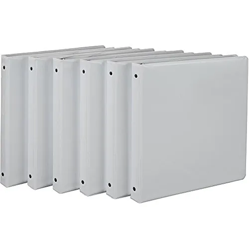 Samsill I08517 — Samsill 6-Pack .5" Economy View Binders - White