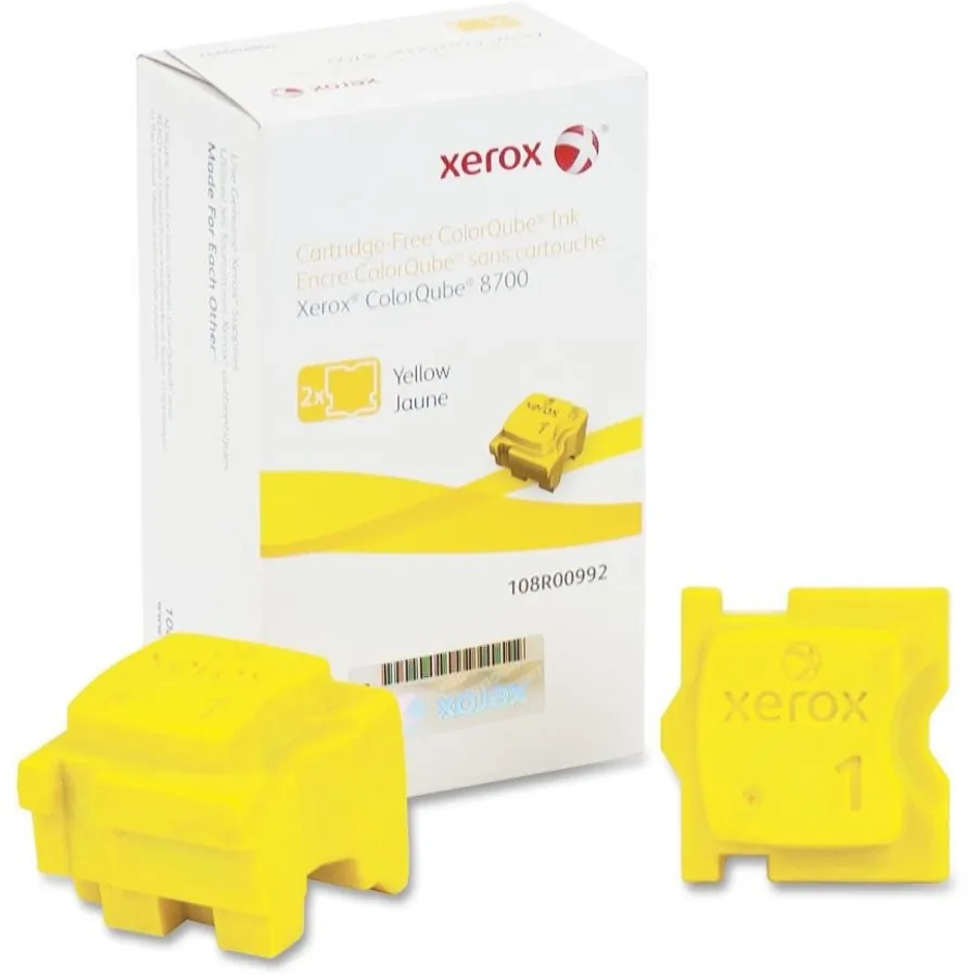 XEROX 108R00992 — Xerox Yellow Solid Ink (2 Sticks/Box) (Total Box Yield 4200)