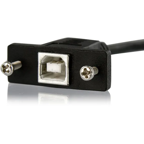 STARTECH USBPNLBFBM3 — PANEL-MOUNT A USB-B PORT, FOR EASY ACCESS - USB B FEMALE TO MALE - PANEL MOUNT U