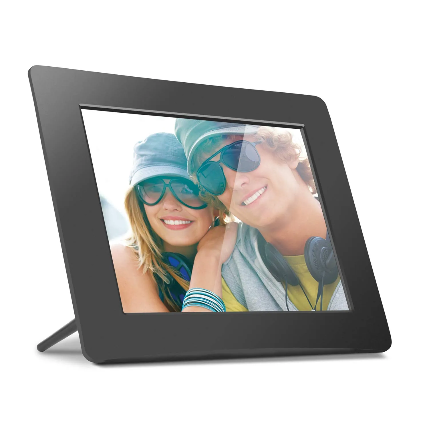 Aluratek ADPF08SF — Aluratek 8 inch Digital Photo Frame with Auto Slideshow Feature, ADPF08SF, Black