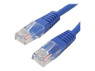 4XEM 4XC6PATCH10BL — 10FT Cat6 Ethernet Network Cable - Blue Molded Patch Cable