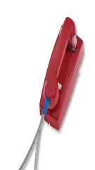 Cortelco ITT-2554-ARCNDL-RD — Durable Wall Phone with Armored Cord - Red