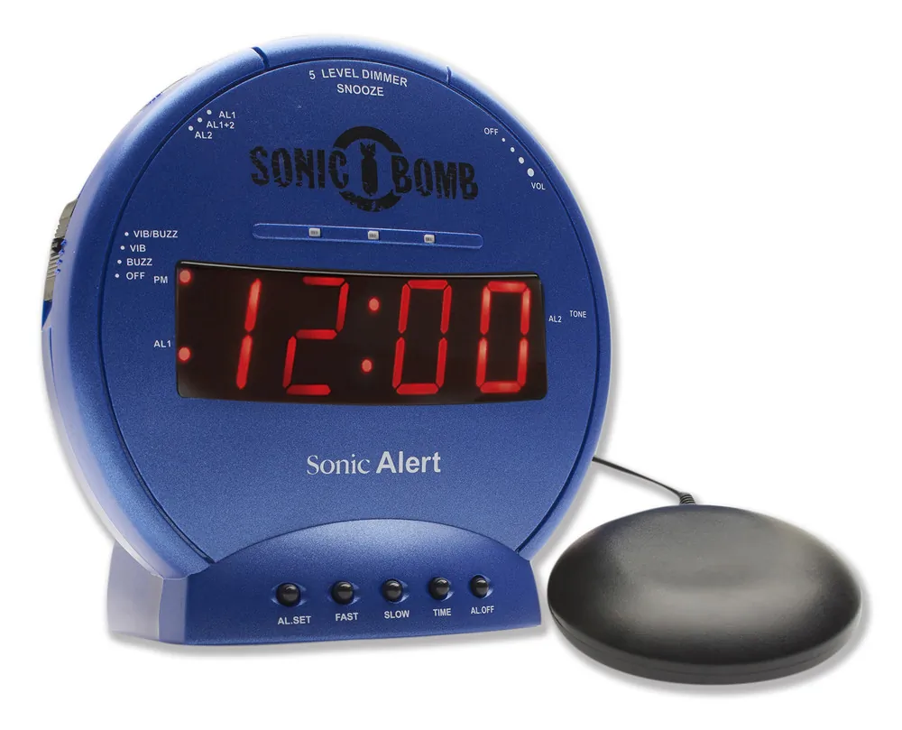 SANYO SA-SBB500SSB - Sonic Bomb Alarm Clock Blue