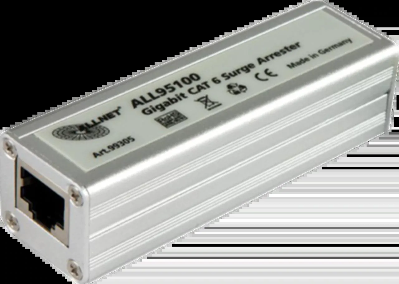 ALLNET ALLNET-ALL95100 — Ethernet Surge Protector for PoE+ Devices