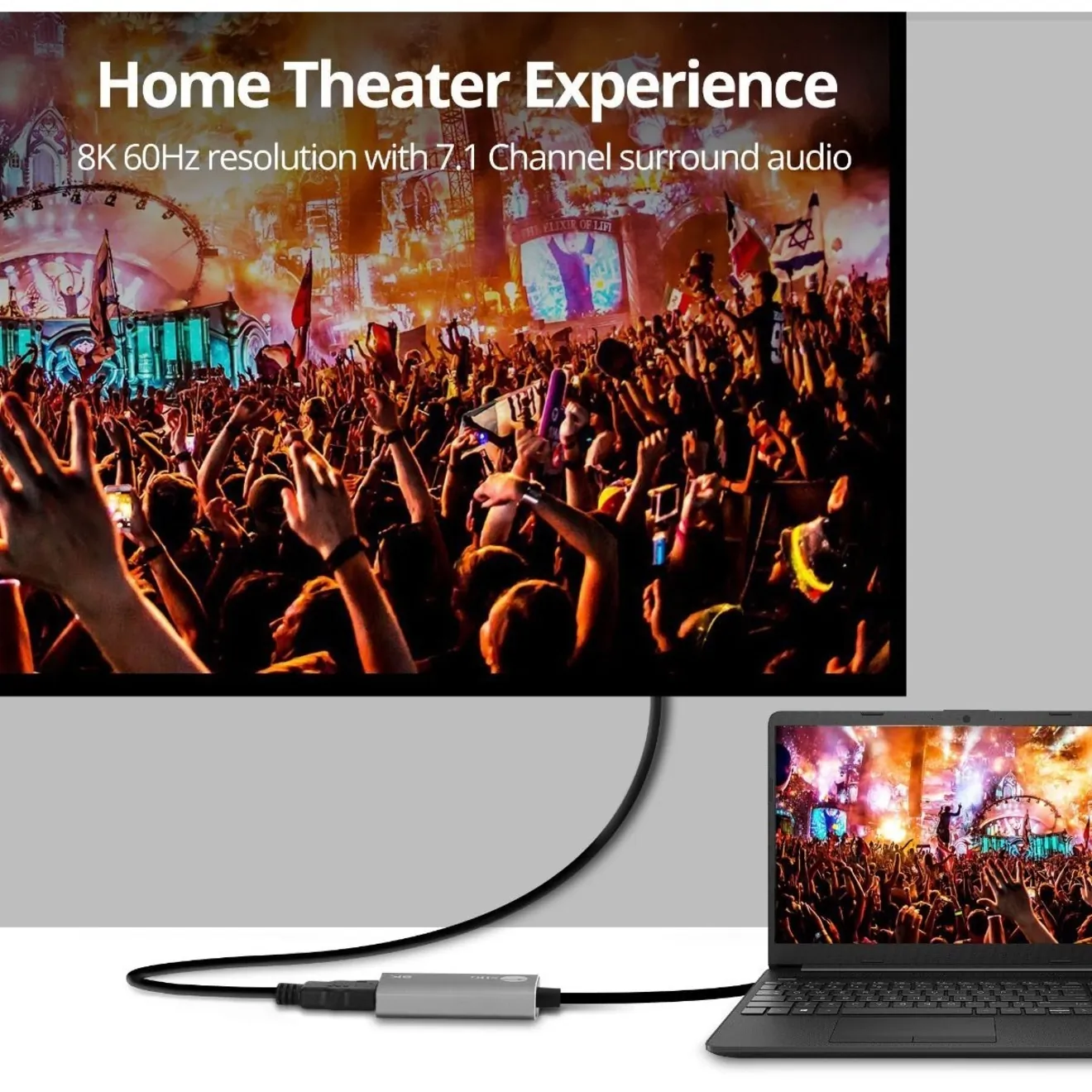 Siig CB-TC0L11-S1 — SIIG USB-C TO HDMI ADAPTER - 8K 8K@60HZ, FOR MAC (CB-TC0L11-S1)