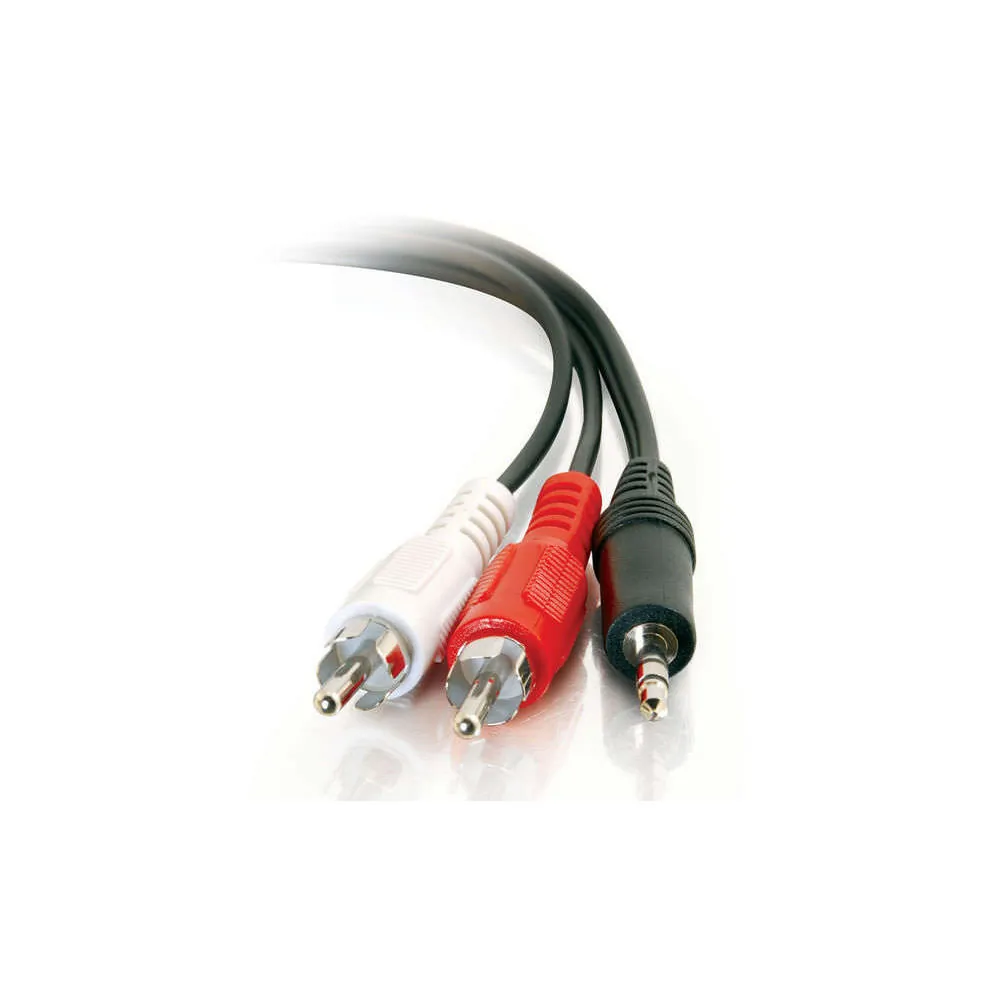 C2G 39943 — AV CABLE - 3.5MM STEREO LEFT CONNECTOR - MALE LEFT GENDER - RCA RIGHT CONNECTOR
