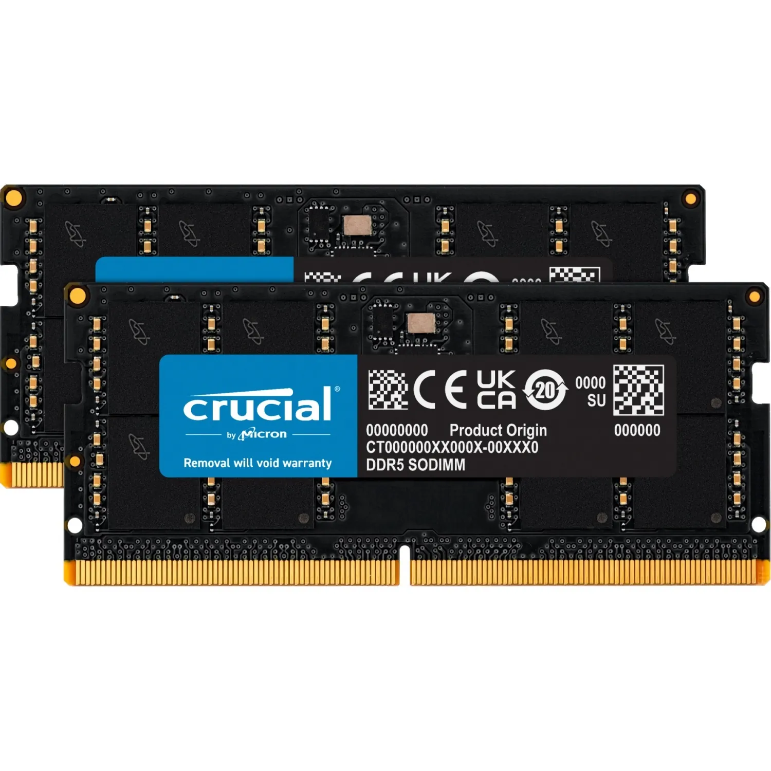 Crucial CT2K32G48C40S5 — CRUCIAL 64GB DDR5-4800 SODIMM Memory Kit (2 x 32GB)