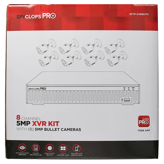 SPYCLOPS-SPYP-XVR8KIT5