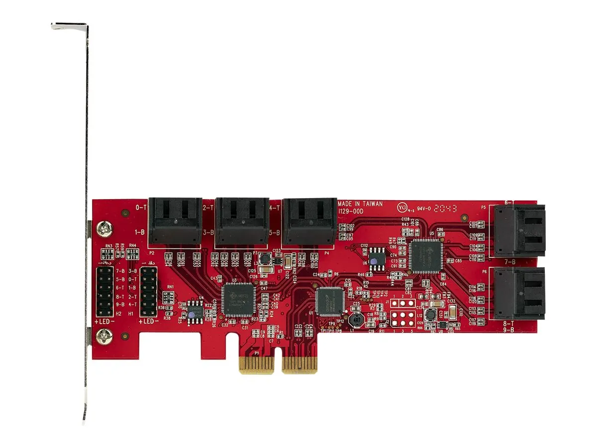 STARTECH 10P6G-PCIE-SATA-CARD — PCI EXPRESS - HARD DRIVE,SOLID STATE DRIVE - 6GBPS - EXPANSION CARD W/ PLUG-AND-