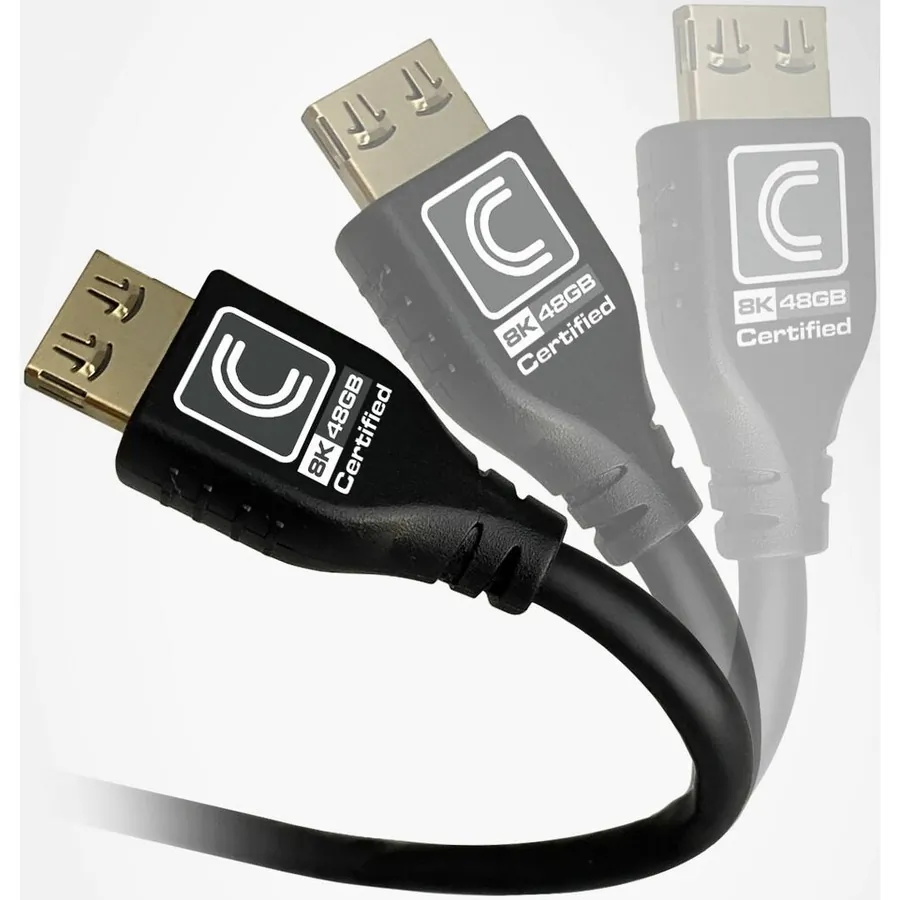 ‎Comprehensive Cable MHD48G-9PROBLK — 9FT MicroFlex 48G 8K HDMI Cable - JET BLACK ProGrip