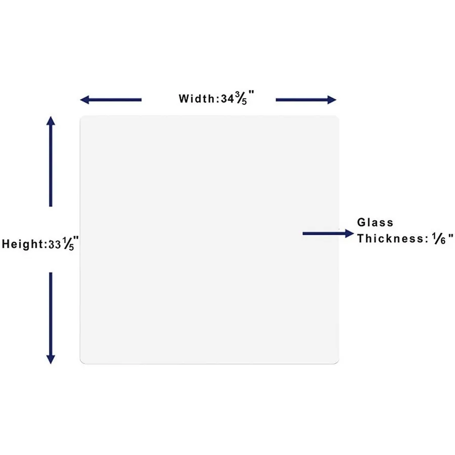 Lorell LLR 18324 — Lorell DIY Frameless Magnetic Glass Board - 36 (3 ft) Width x 36 (3 ft) Height - White Glass Surface - Aluminum Frame - Rectangle - 1 Each