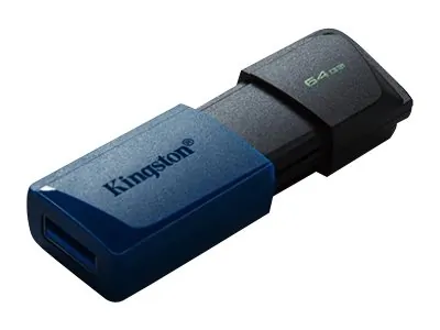 KINGSTON DTXM/64GB — 64GB USB3.2 GEN 1 DATATRAVELER EXODIA M (BLACK + BLUE)