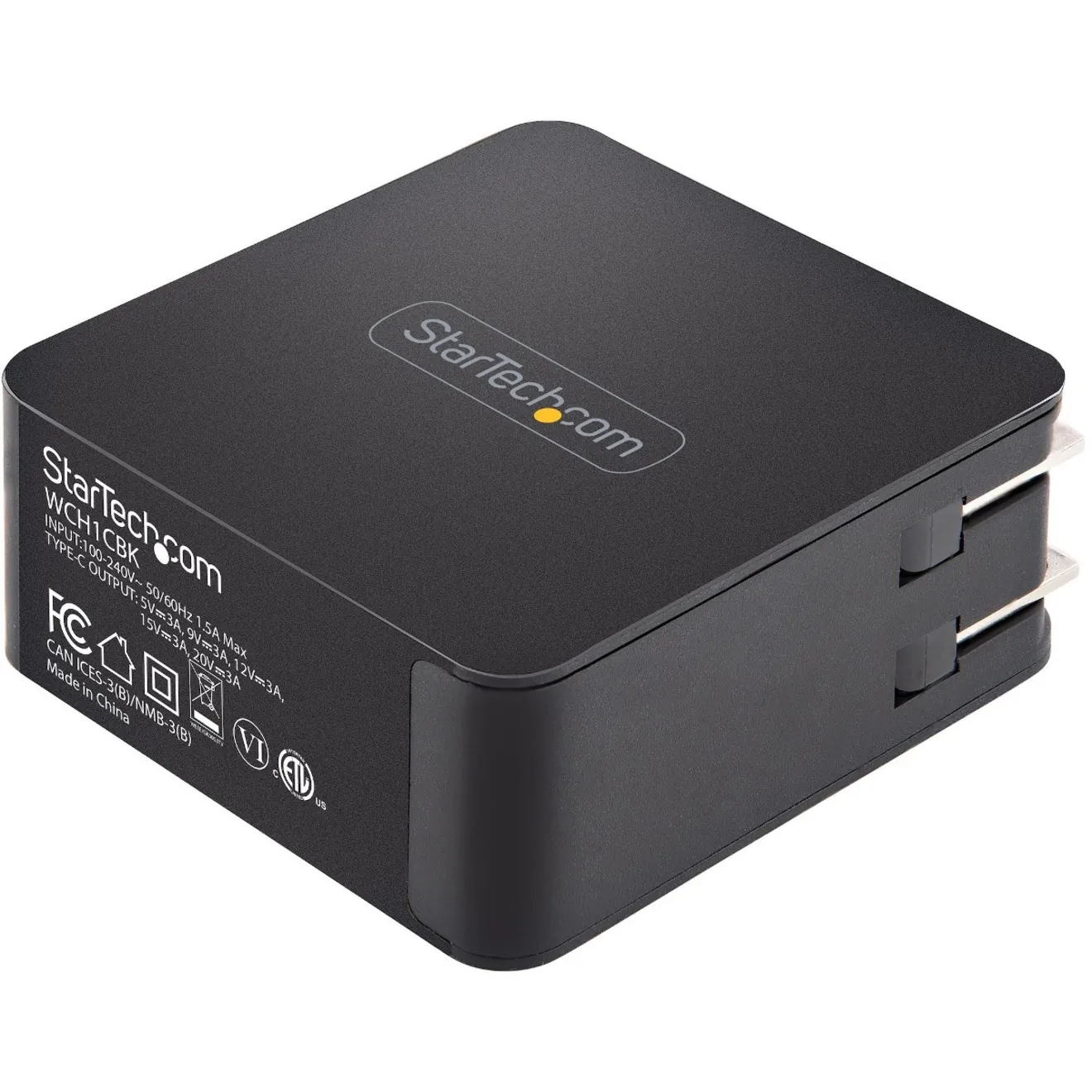 STARTECH WCH1CBK — 1 Port USB C Wall Chrgr 60W