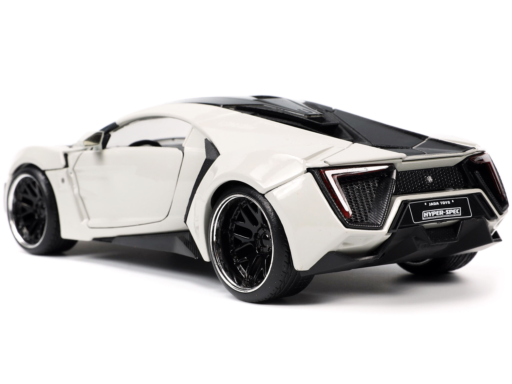Jada Toys 32947 - Lykan Hypersport Gray and Black Hyper-Spec Series 124 Diecas