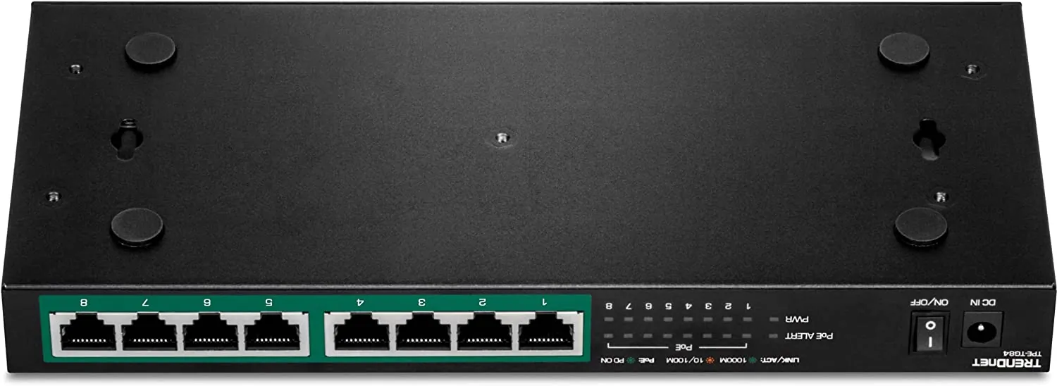 TRENDNET TPE-TG84 — 8-PORT GIGABIT POE+ SWITCH (120W)