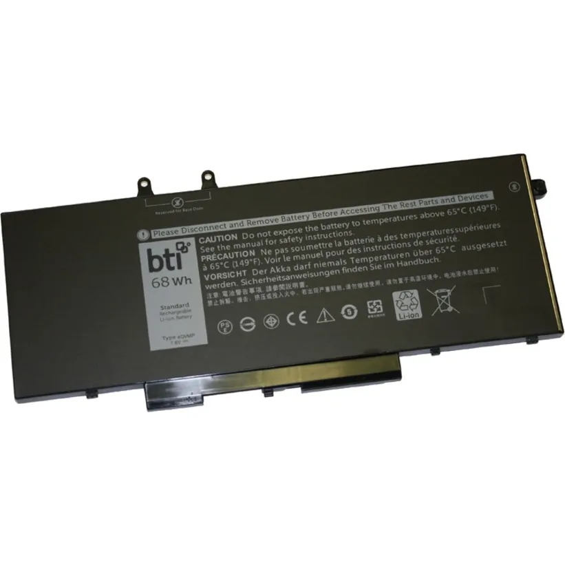 BATTERY TECHNOLOGY 4GVMP-BTI — REPLACEMENT NOTEBOOK BATTERY FOR DELL PRECISION M3540, LATITUDE 5400, LATITUDE 5