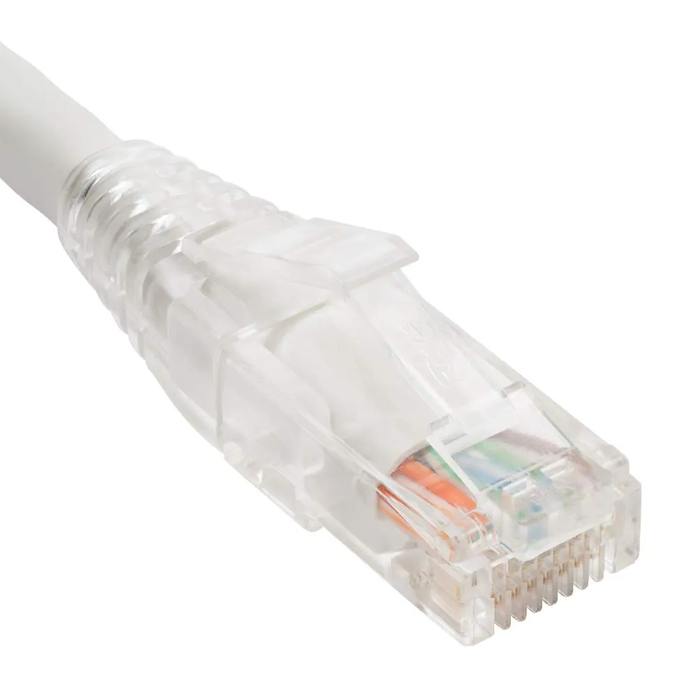 Cablesys ICC-ICPCSP25WH — 25' CAT5e Low Profile Clear Boot Patch Cord - White