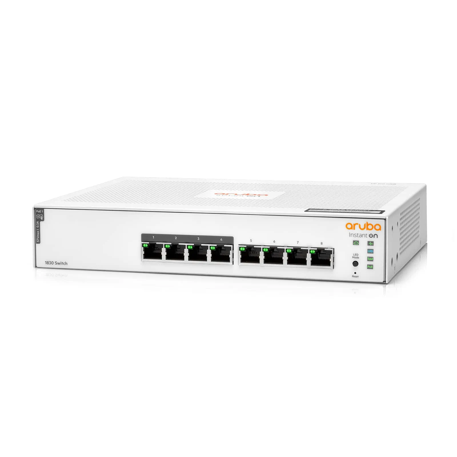 HPE JL811A#ABA — Aruba ION 1830: 8-Port Switch with 65W PoE