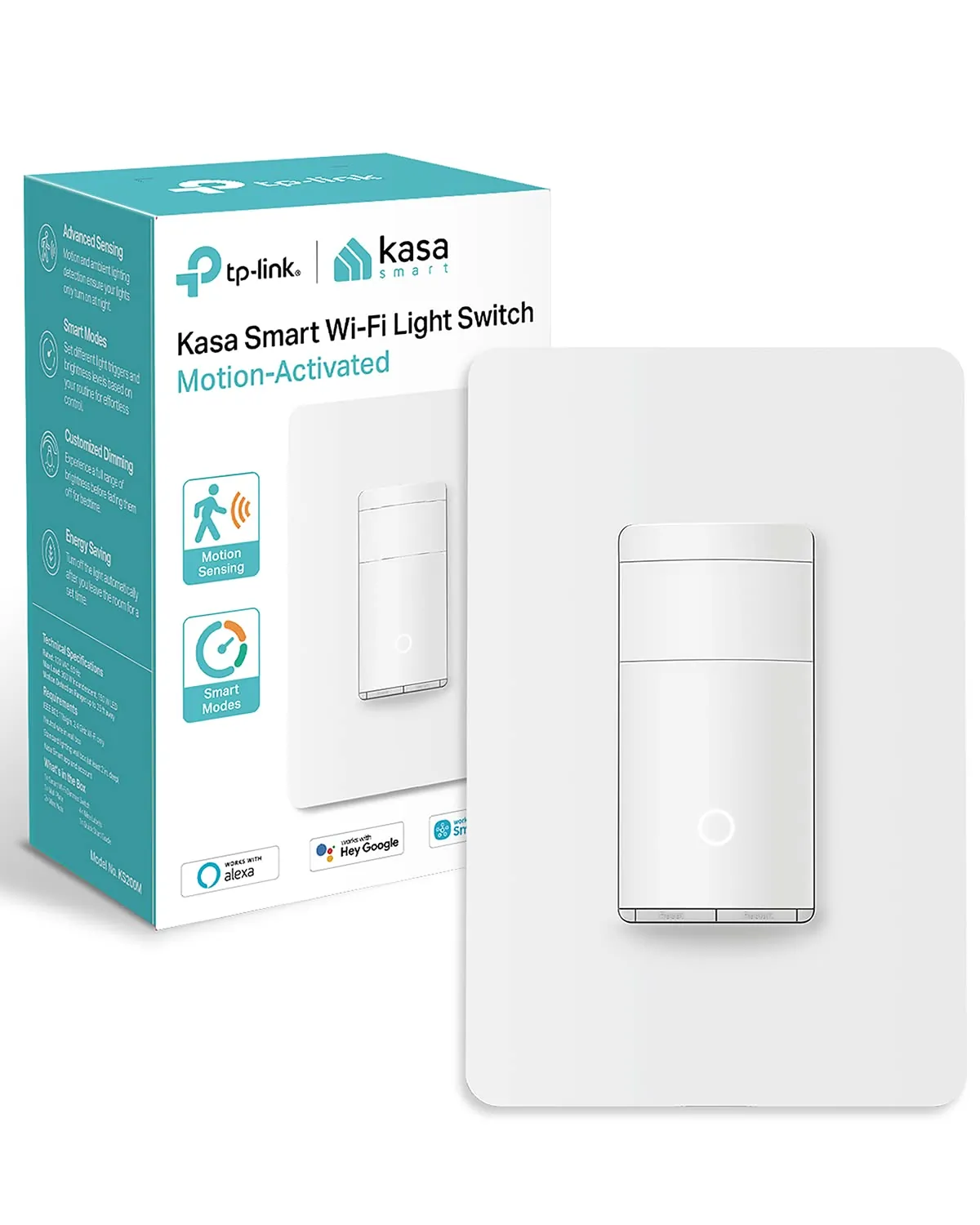 TPLINK KS200M - Kasa Smart Wi-Fi Light Switch with Motion Sensor