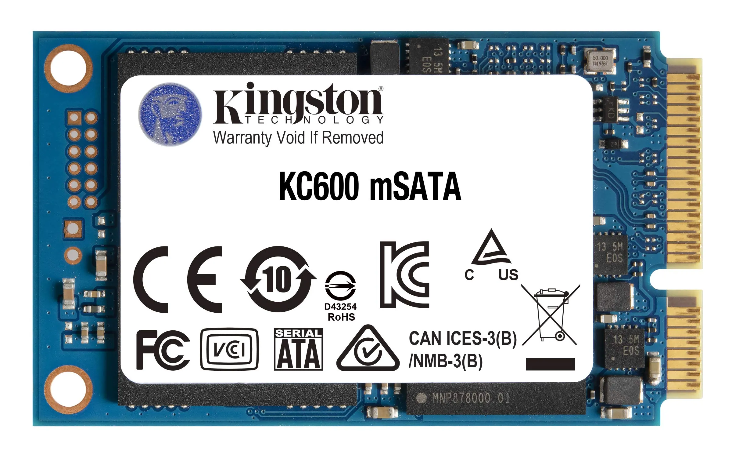 KINGSTON SKC600MS/256G — 256G SSD KC600 SATA3 MSATA