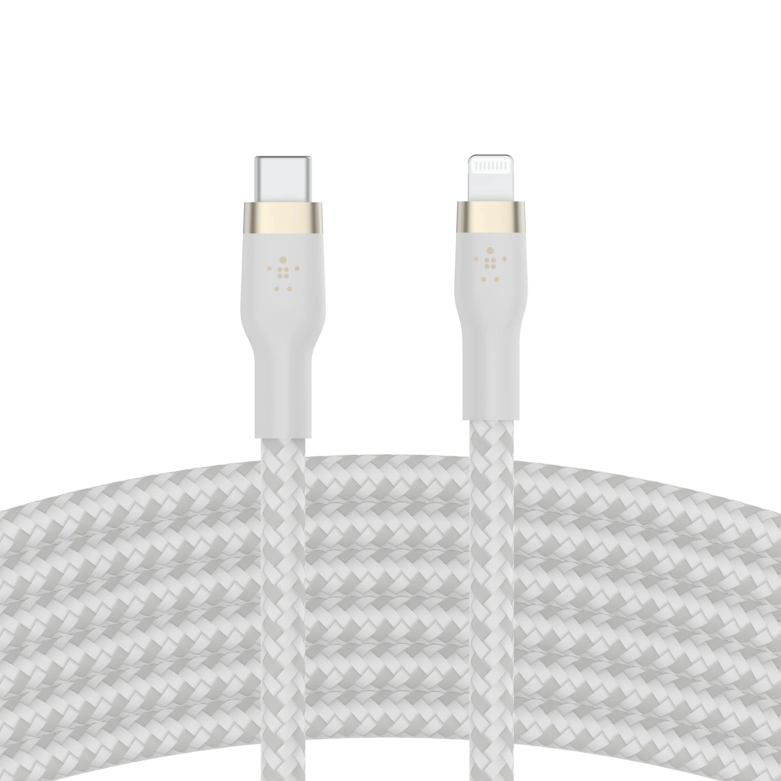 Belkin CAA011BT3MWH — USB-C TO LTG,BRAID SIL,3M, WHT