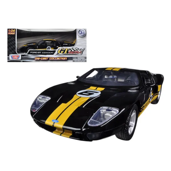 Motormax 73775bk — Ford GT #6 GT Racing 1/24 Diecast Car Model by Motormax