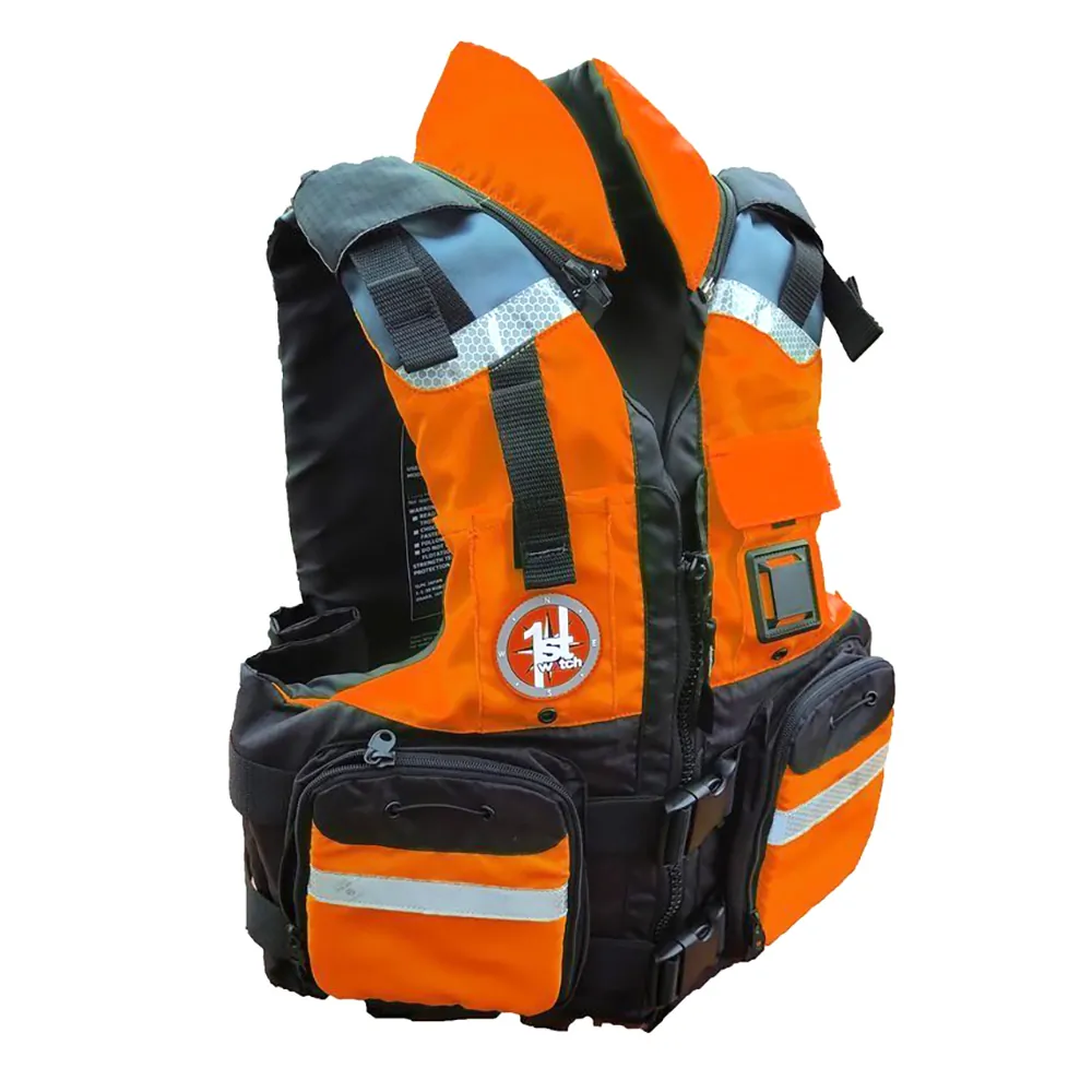 First Watch AV-800-OB-L/XL - First Watch Hi-Vis AV-800 4 Pocket Vest - LXL - OrangeBlack