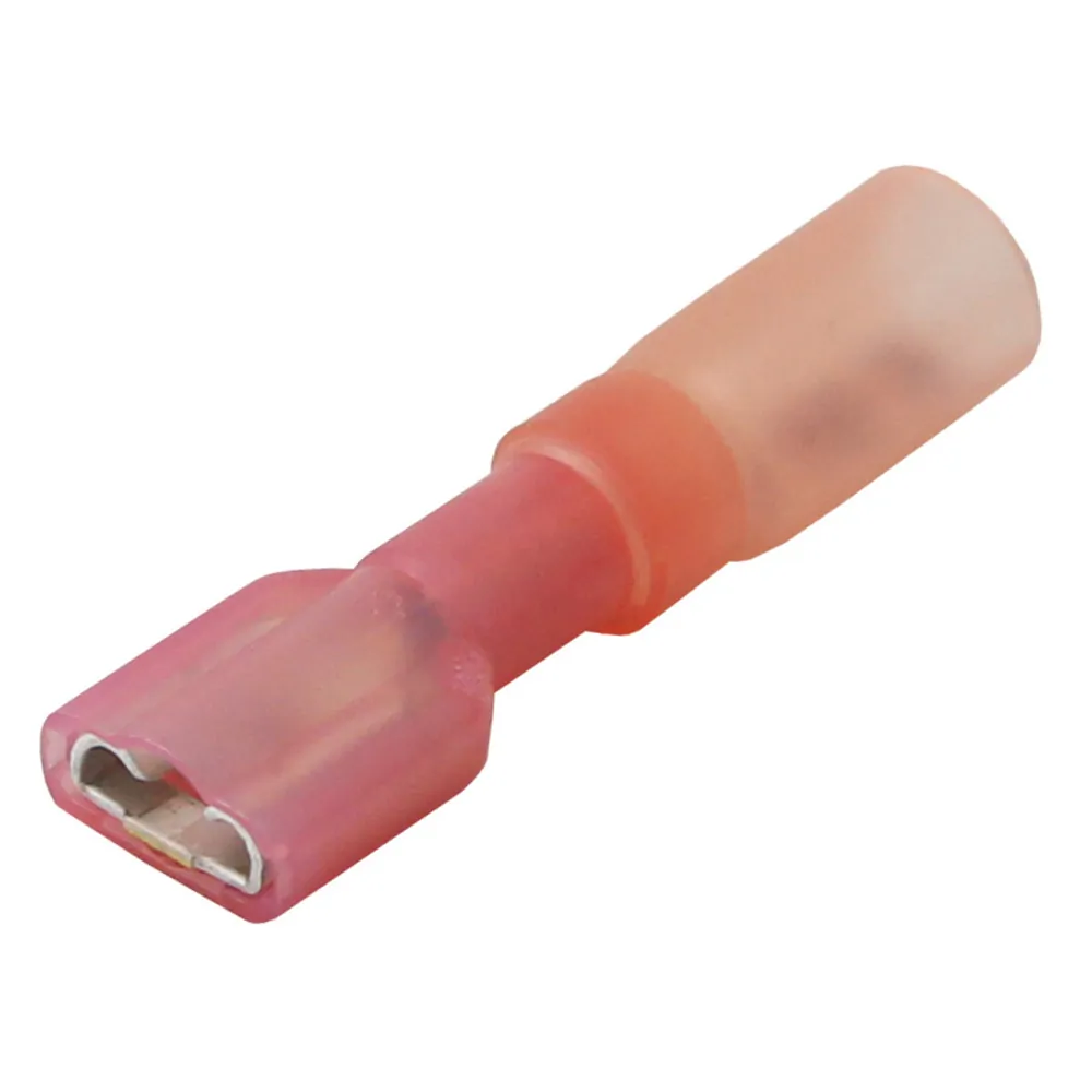 Pacer Group TDE18-250FI-25 — Heat Shrink Female Disconnects 22-18 AWG - 25 Pack