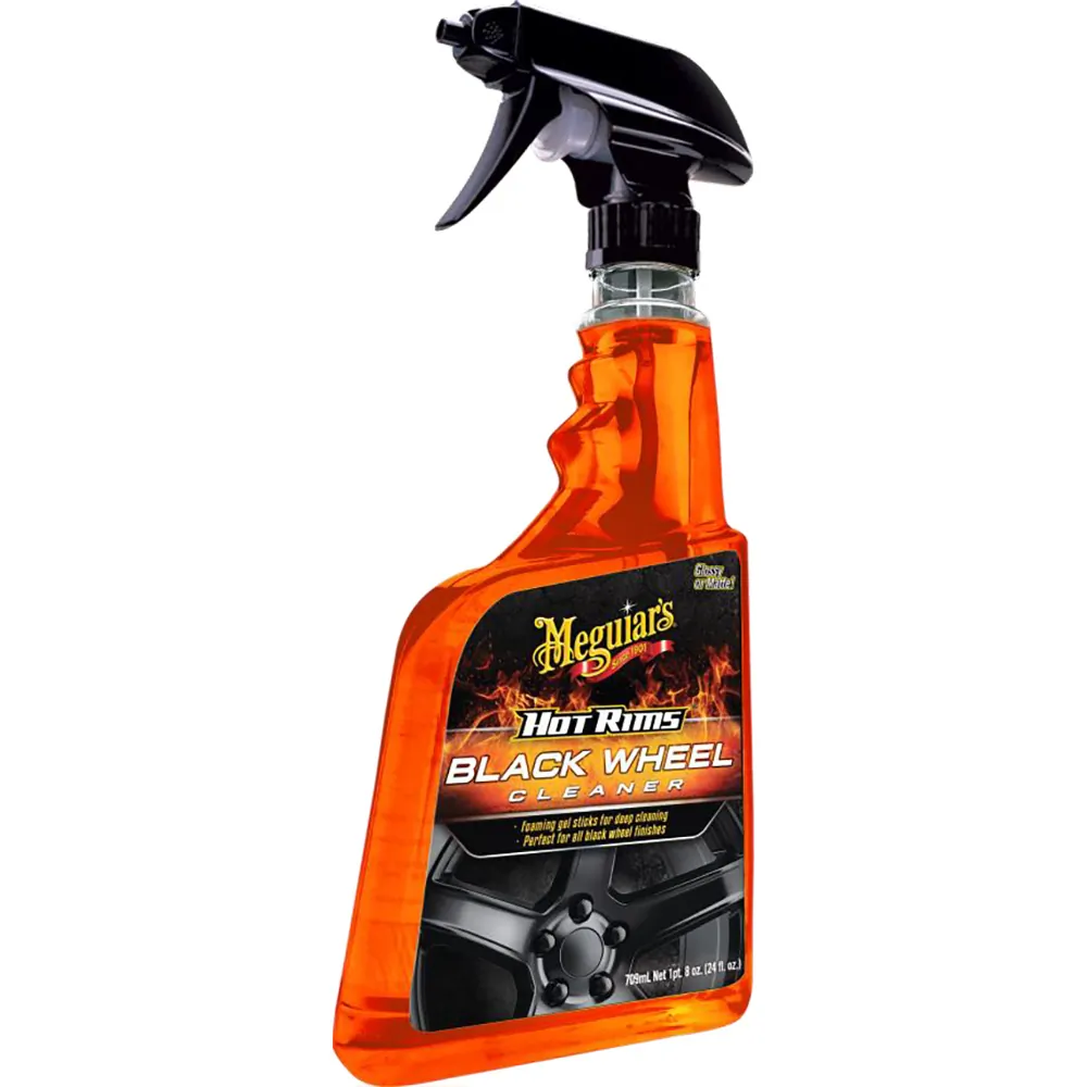 Meguiars G230524 - Meguiars Hot Rims Black Wheel Cleaner 24oz - Deep Clean