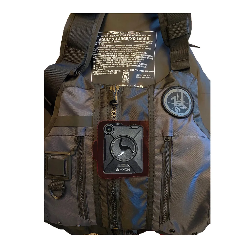 First Watch BCF-AV1000 — AV-1000 Duty PFD Body Cam Attachment Flap - Black