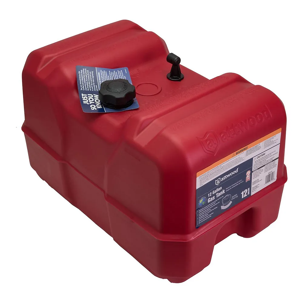 Attwood Marine 8812LP2 — 12 Gallon Portable Fuel Tank without Gauge for Boats