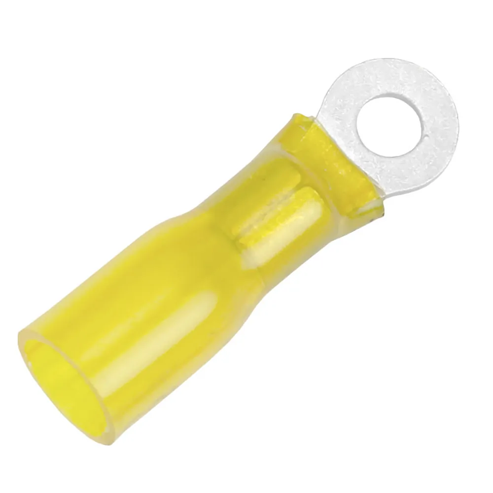 Pacer Group TE10-10R-100 — Heat Shrink Ring Terminal - 12-10 AWG - #10 Stud - 100 Pack