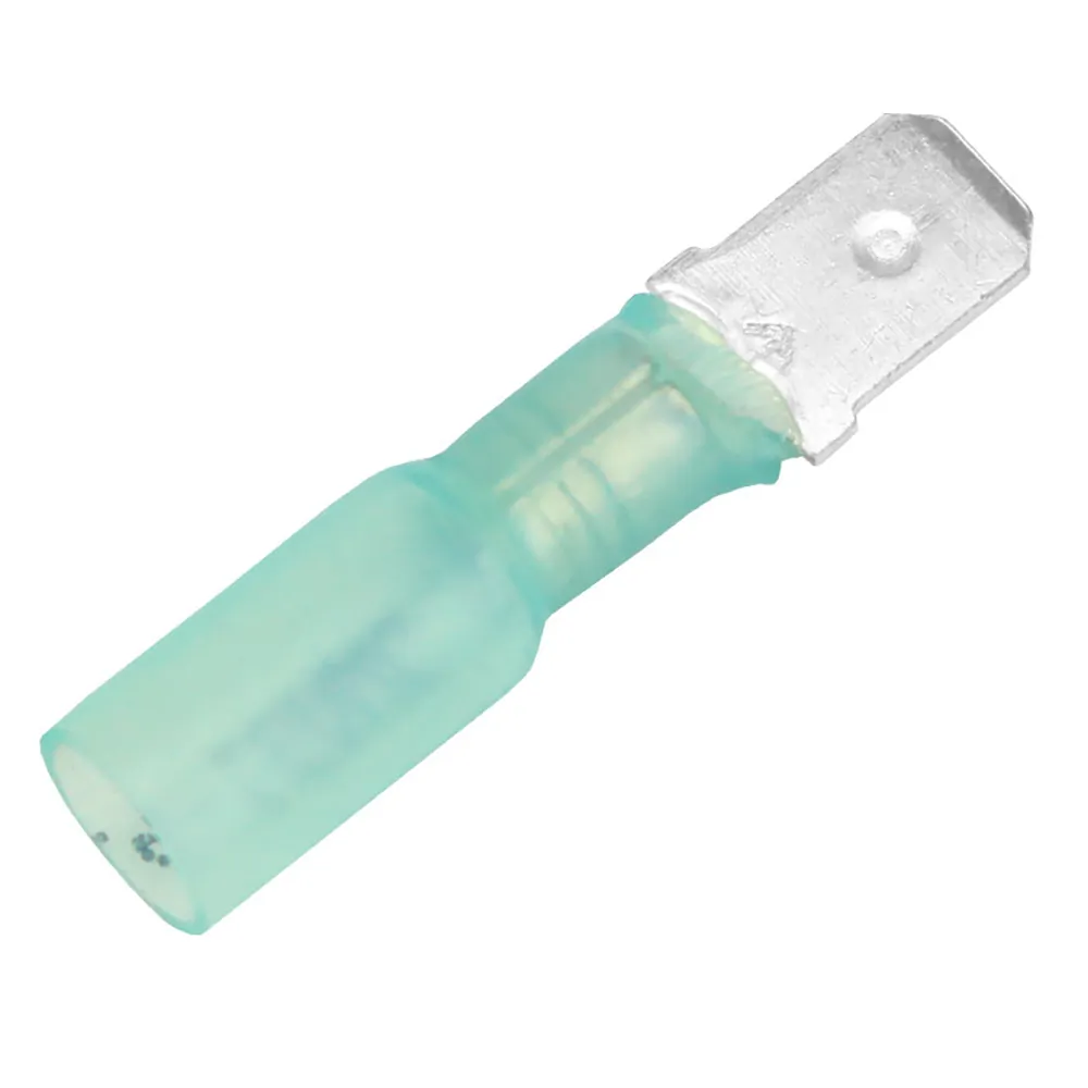 Pacer Group TDE14-250M-100 — Heat Shrink Male Disconnects for 16-14 AWG - 100 Pack