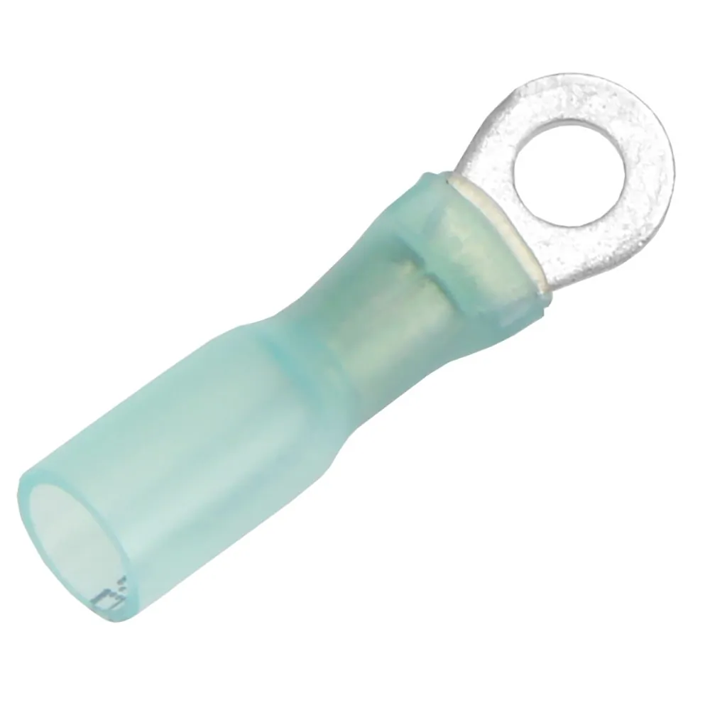 Pacer Group TE14-8R-25 — Heat Shrink Ring Terminal, 16-14 AWG, #8 Stud, 25 Pack