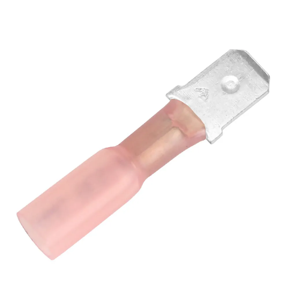 Pacer Group TDE18-250M-25 — 22-18 AWG Heat Shrink Male Disconnect - 25 Pack