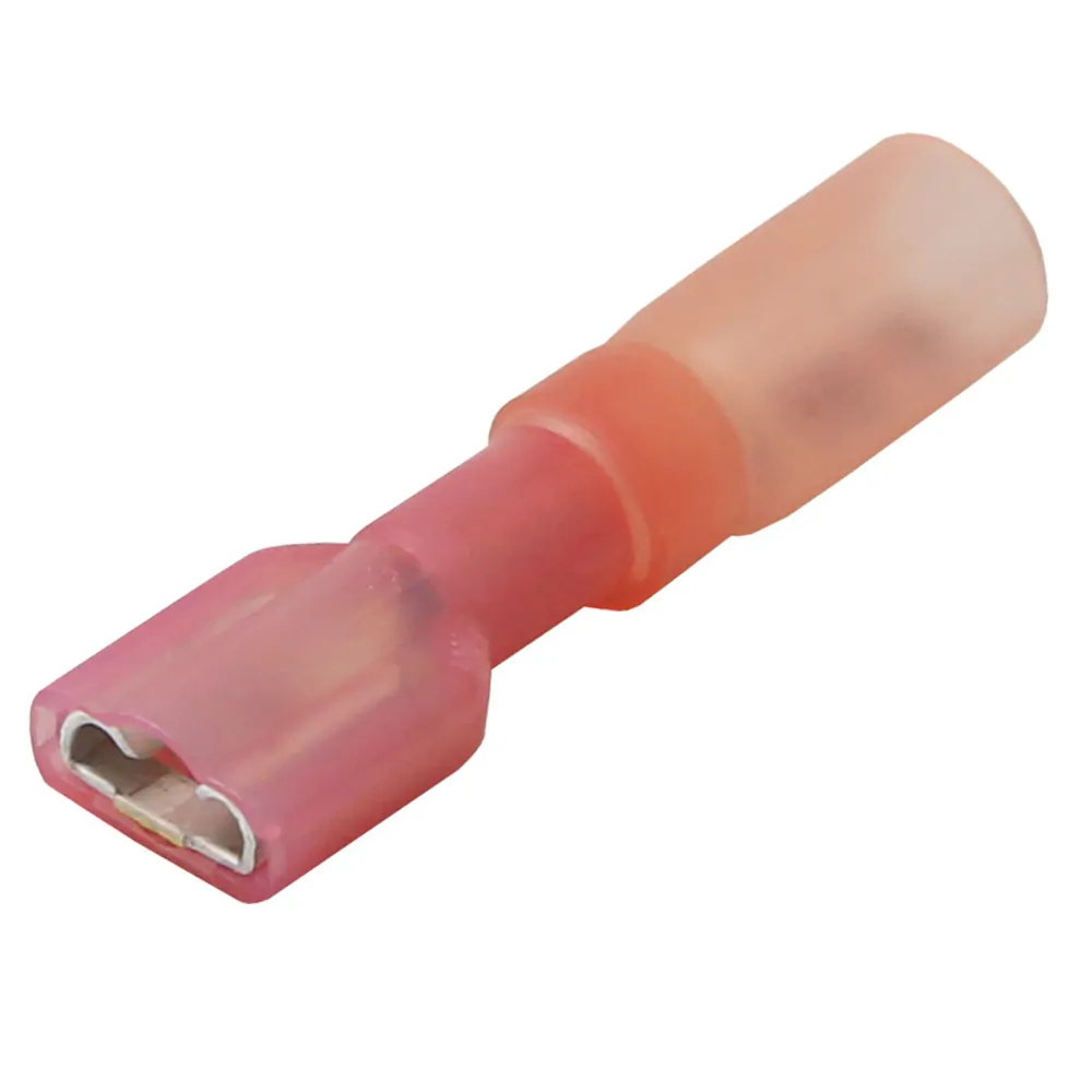 Pacer Group TDE18-250FI-100 — Heat Shrink Female Disconnects for 22-18 AWG Wires - 100 Pack