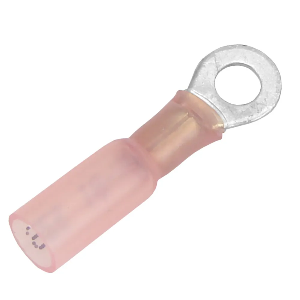Pacer Group TE18-10R-100 — Premium Heat Shrink Ring Terminal - 100 Pack - #10 Stud