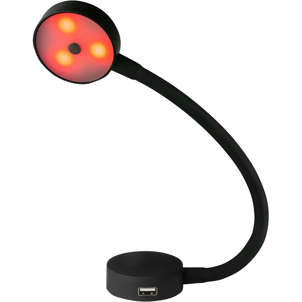SeaDog 404939-3 - Sea-Dog LED Flex Neck Light with USB Socket - Red & White