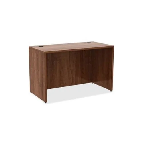 Lorell LLR 34390 — Lorell Essentials Series Desk - 48 x 24 x 29.5 , 0.1 Edge - Material: Metal, Polyvinyl Chloride (PVC) Edge - Finish: Walnut Laminate