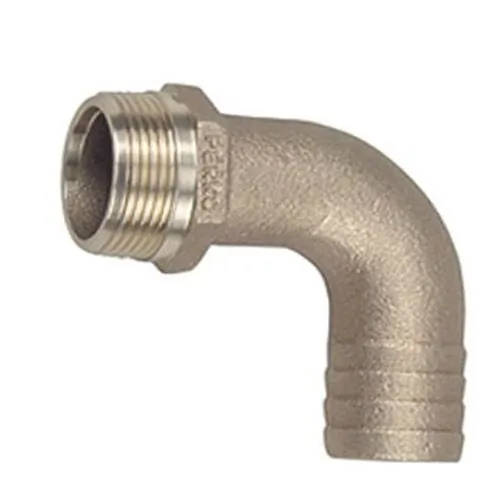 Perko 0063DP6PLB — Perko 1 Pipe to Hose Adapter 90 Degree Bronze MADE IN THE USA