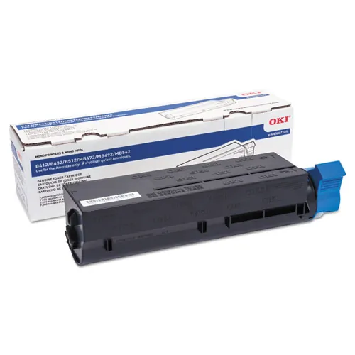 OKIDATA 45807105 — OKI BLACK TONER FOR B412DN, B432DN, B512DN, MB472W, MB492, MB562W - 7K YIELD - I