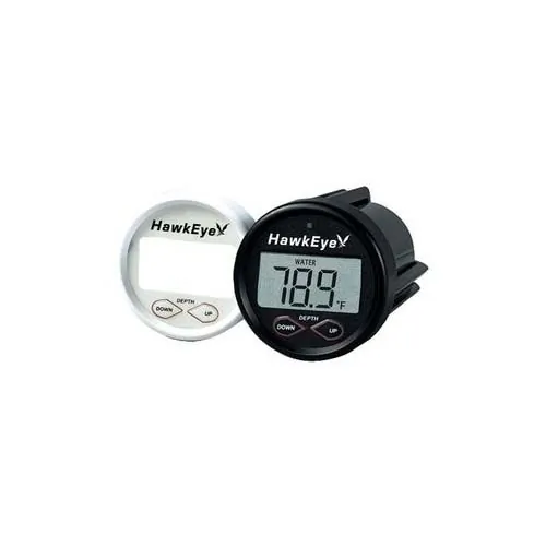 HawkEye DT2BX-TM - HawkEye DepthTrax 2BX In-Dash Digital Depth & Temp Gauge - T