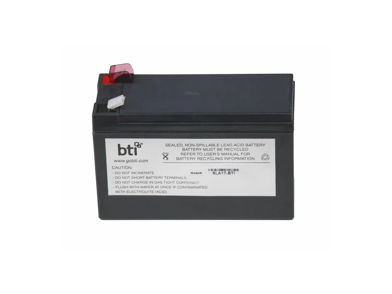 BATTERY TECHNOLOGY RBC17-SLA17-BTI — REPLACEMENT UPS BATTERY FOR APC RBC-17