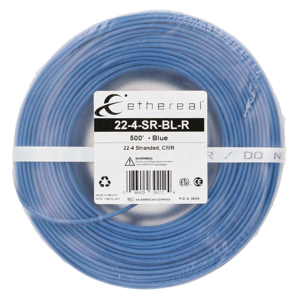 ETHEREAL 22-4-SR-BL-R - 22GGE 500FT CABLE BLU