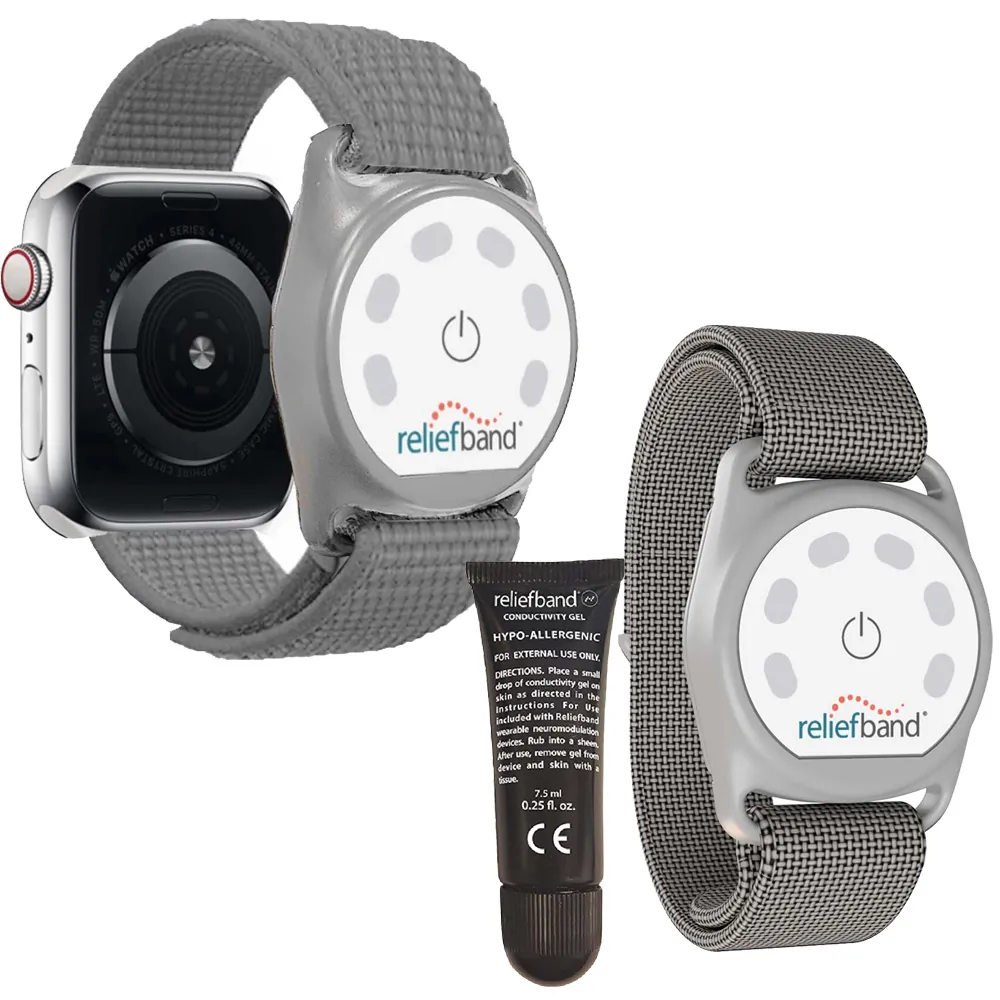 Reliefband Technologies RBSPT-G-APPLEXL - Reliefband Grey Sport Apple Bundle - Size XL