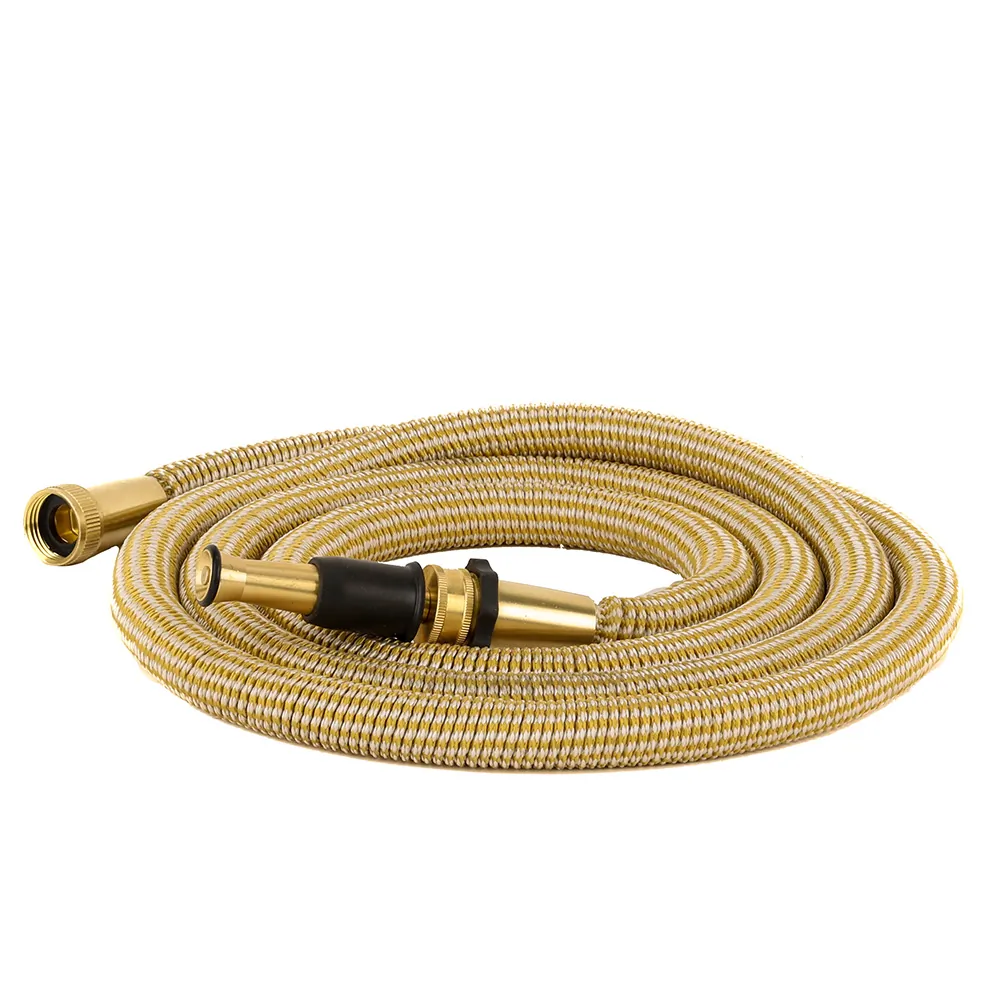 HoseCoil HEP25K - HoseCoil 25 Expandable PRO wBrass Twist Nozzle & Nylon Mesh 
