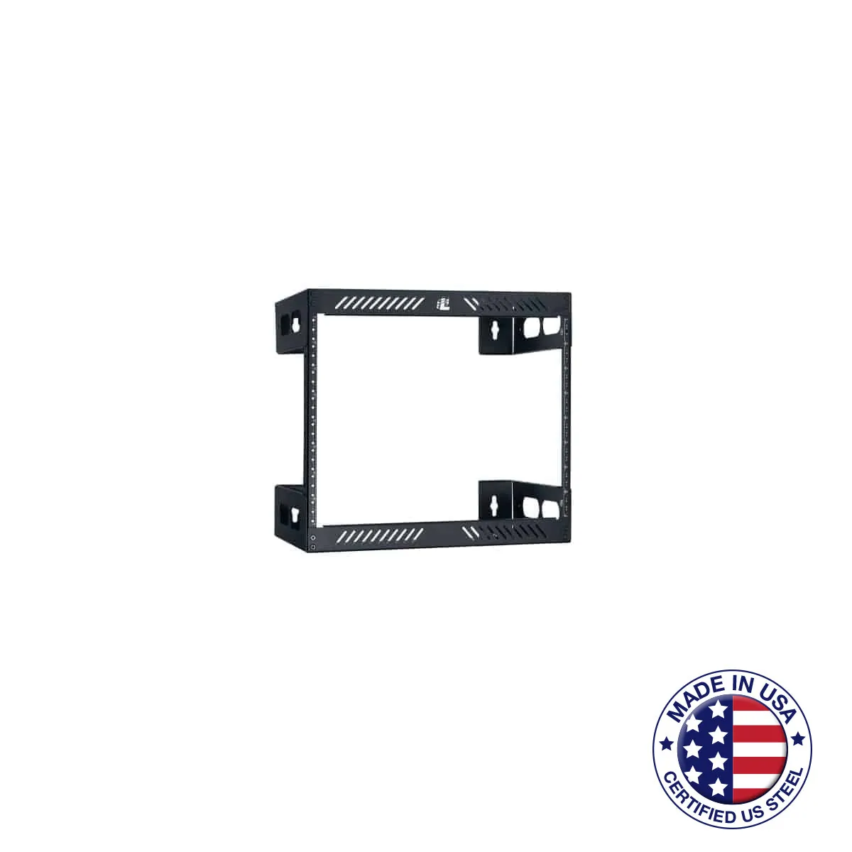 LOWELL MANUFACTURING 0181-1422 - Rack-Wall Mount-8U, 12in Deep, Blk