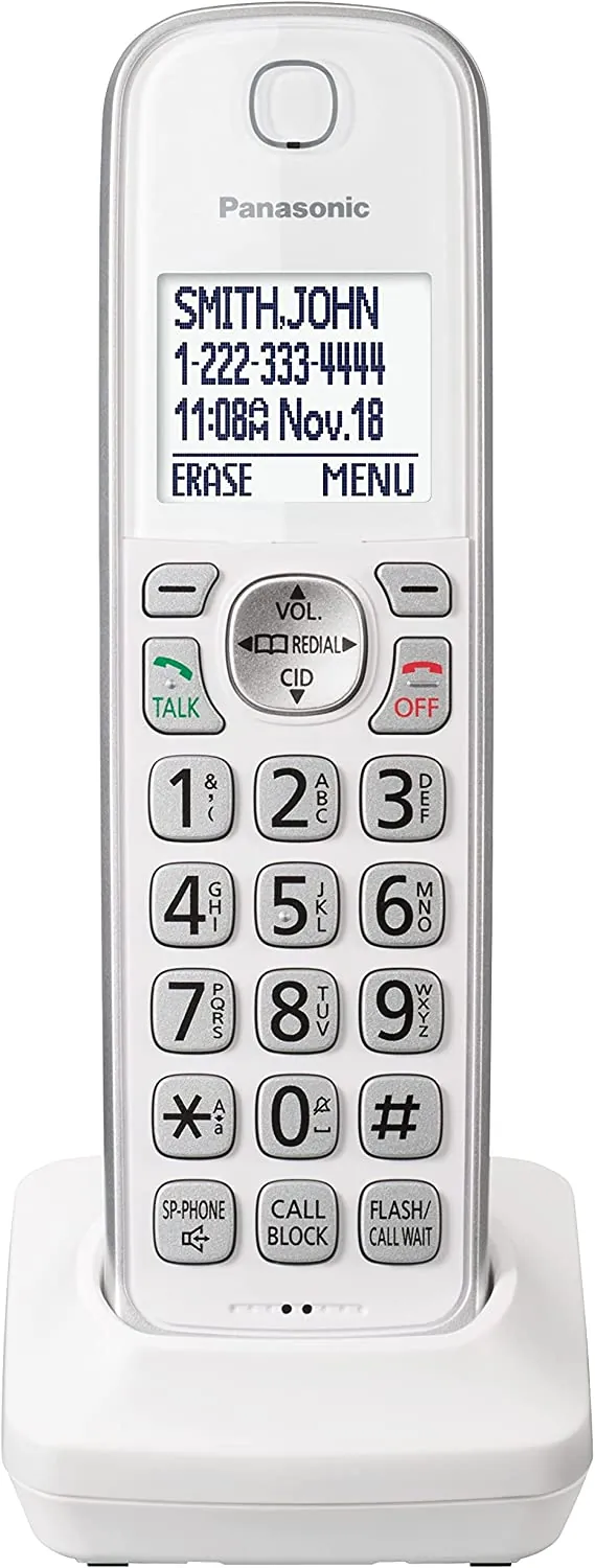 PANASONIC KX-TGDA63W - Cordless Phone Additional Handset for TGD633W Series