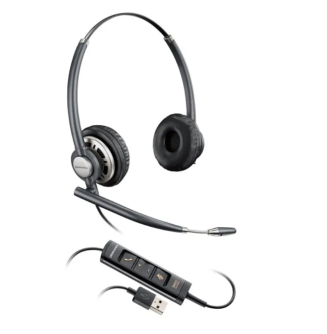 HP Hewlett Packard PL-203478-01 - Plantronics Corded Headset with USB Connection - Stereo - US