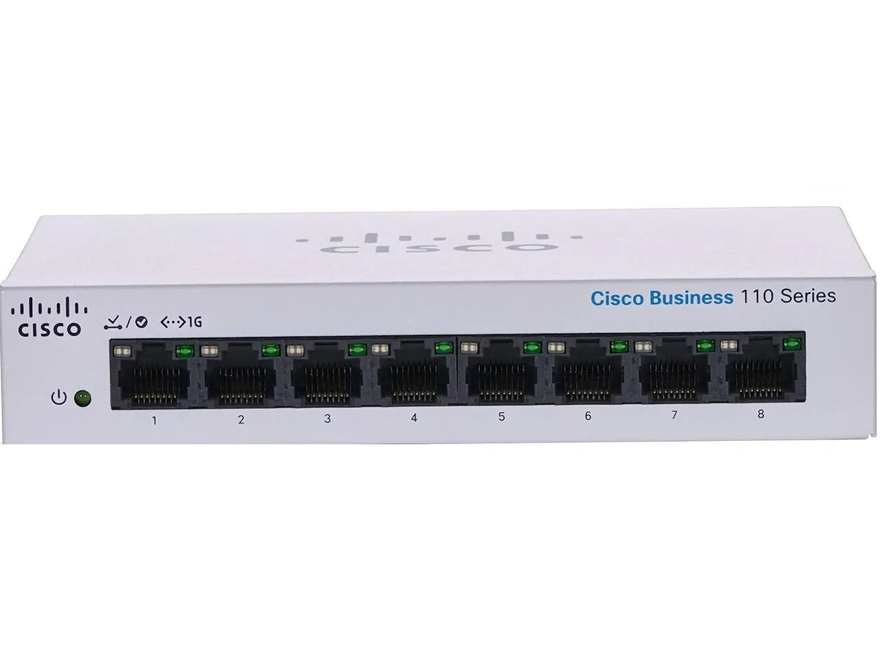Cisco CBS110-8T-D-NA — CBS110 UNMANAGED 8-PORT GE, DESKTOP, EXT PS